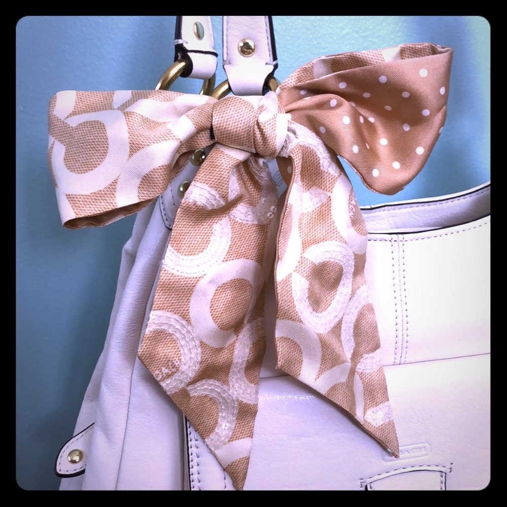 Coach Skinny Silk Scarf New